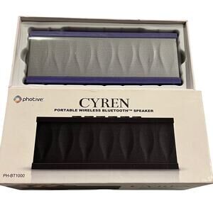 Cyren Portable Wireless Purple Bluetooth Speaker by Photive PH-BT1000 NWT